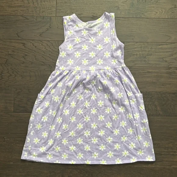 Wonder Nation, spring girls tank top play dresses w/ side pockets, size 10-12 - Picture 6 of 7